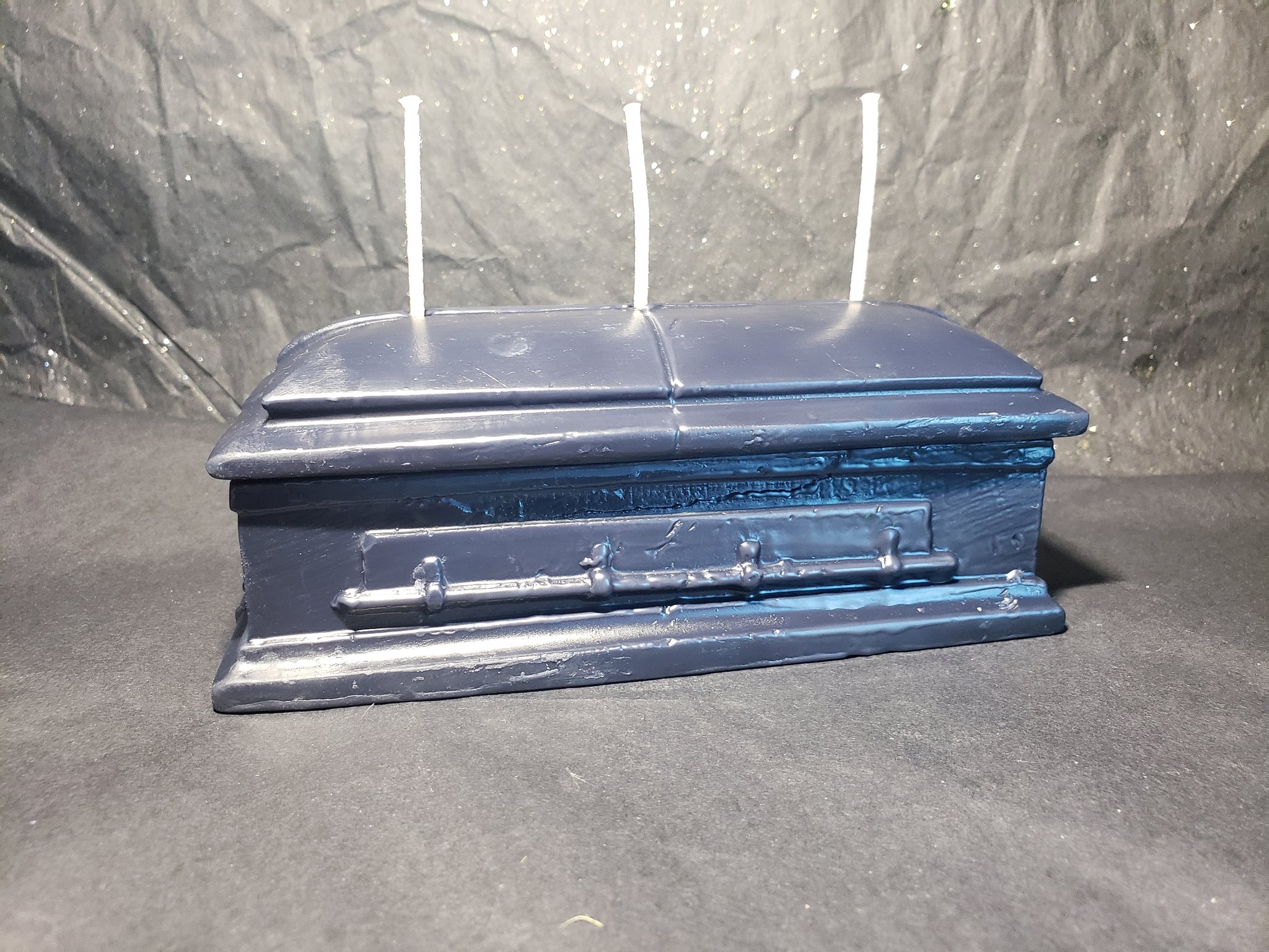 Coffin Loadable Candle Black Coffin Loadable Candle Black